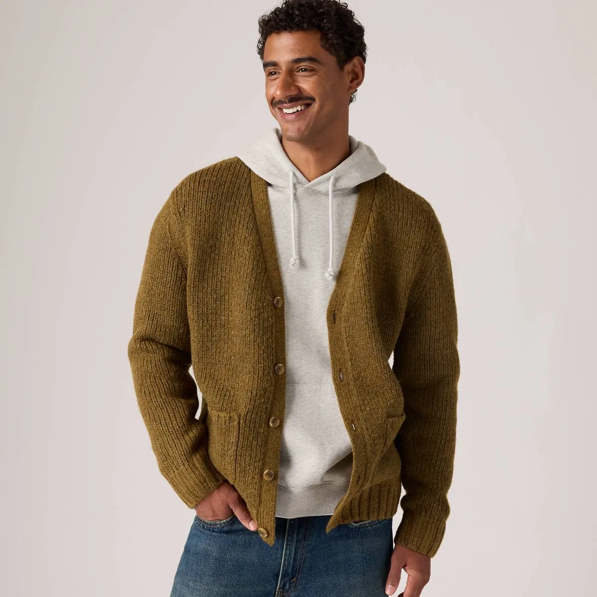 Кардиган «Mammoth» Levi's, Foxtrot Brown - White