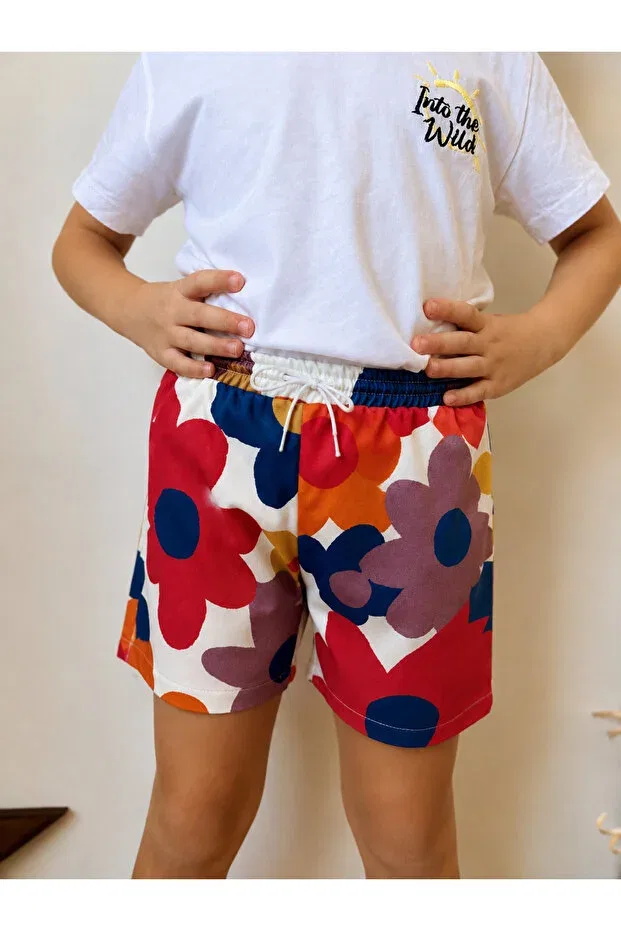 Детские шорты для девочек с принтом Divista, Multicolor12