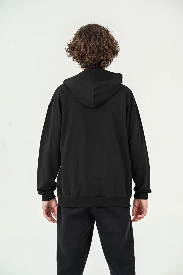 Детская куртка для мальчиков хлопковая Mışıl Kids, Black — фото 4