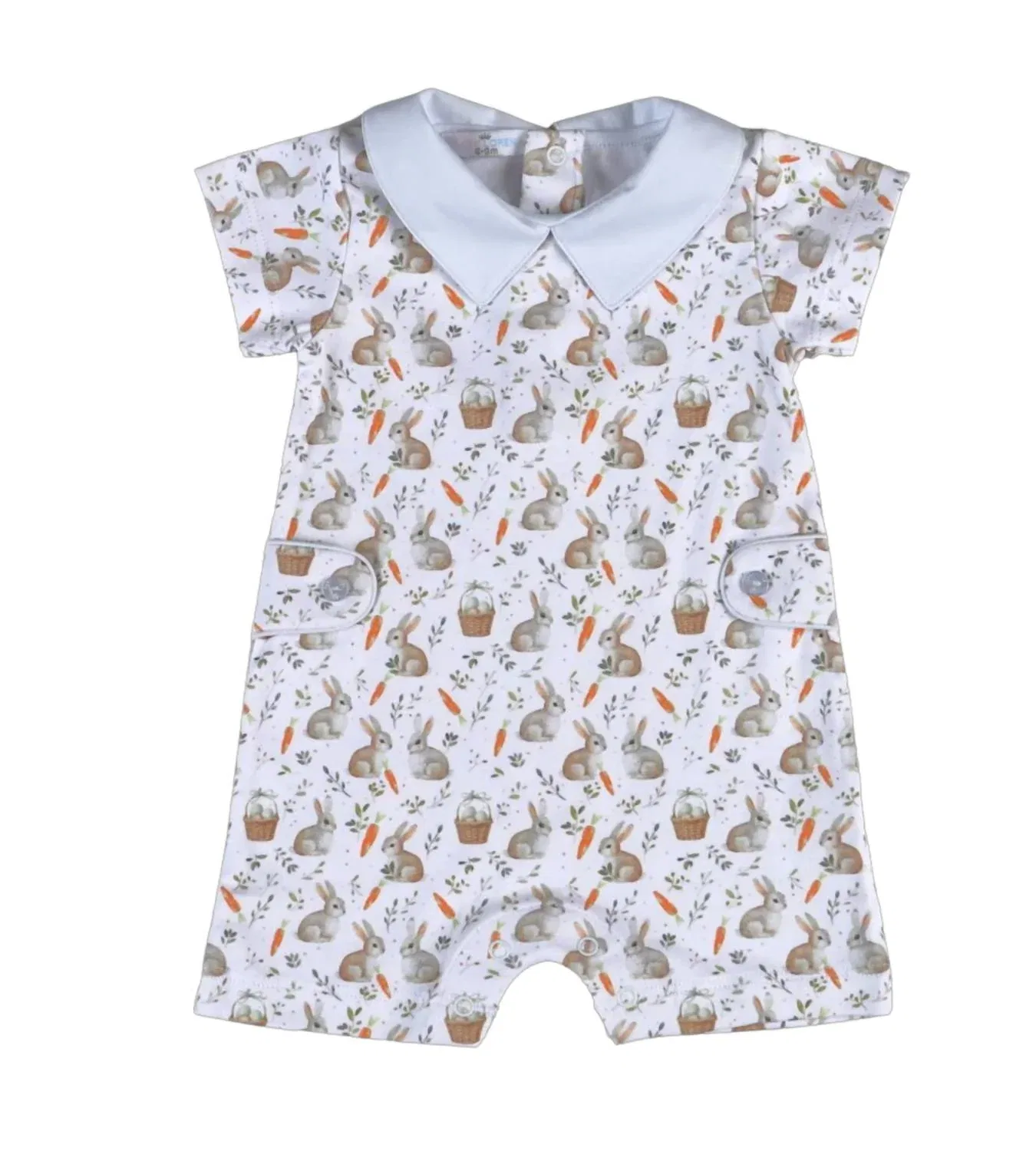 Детский боди-комбинезон для девочек с принтом Little Hoppers BABY LOREN, White Multi