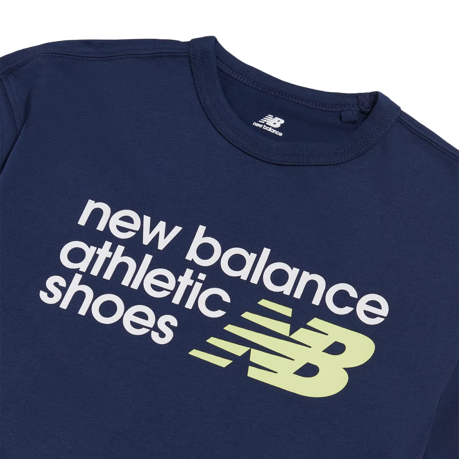 Детская футболка с коротким рукавом с логотипом Athletics Premium Chest Logo New Balance, Nb Navy — фото 3
