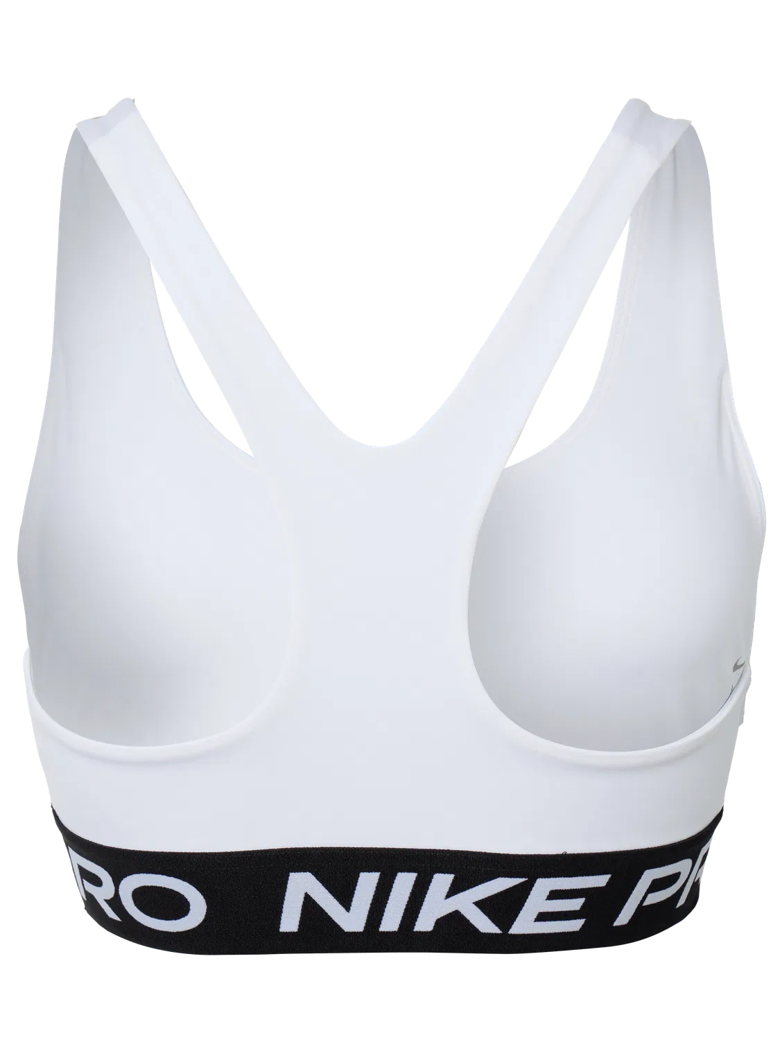 Женский спортивный бюстгальтер облегающий Nike, белый — фото 2