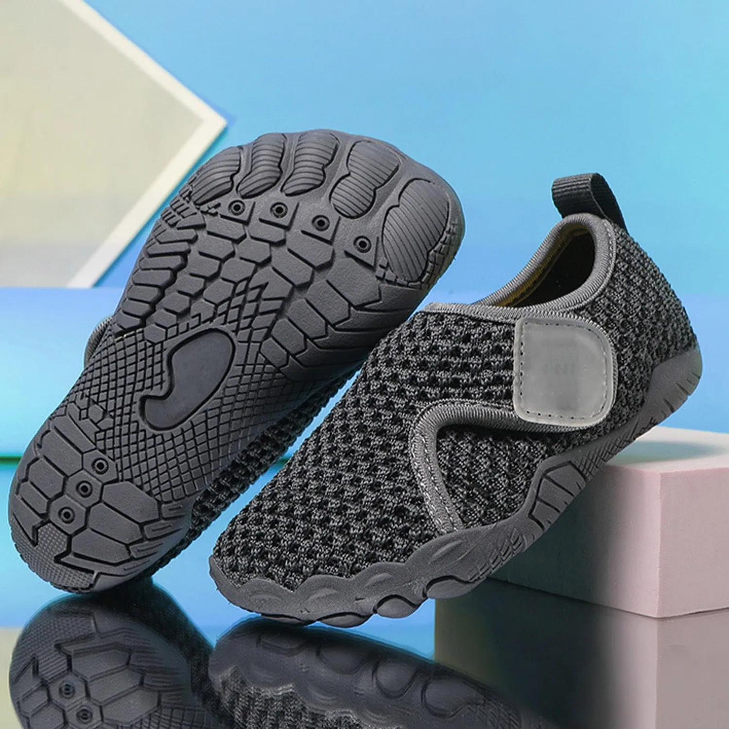 Детские кроссовки для мальчиков Barefoot Bambino, Grigio — фото 2