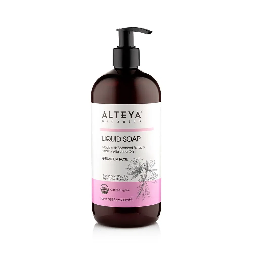 Гель для душа Жидкое мыло Geranium Rose, Alteya Organics, 500 мл