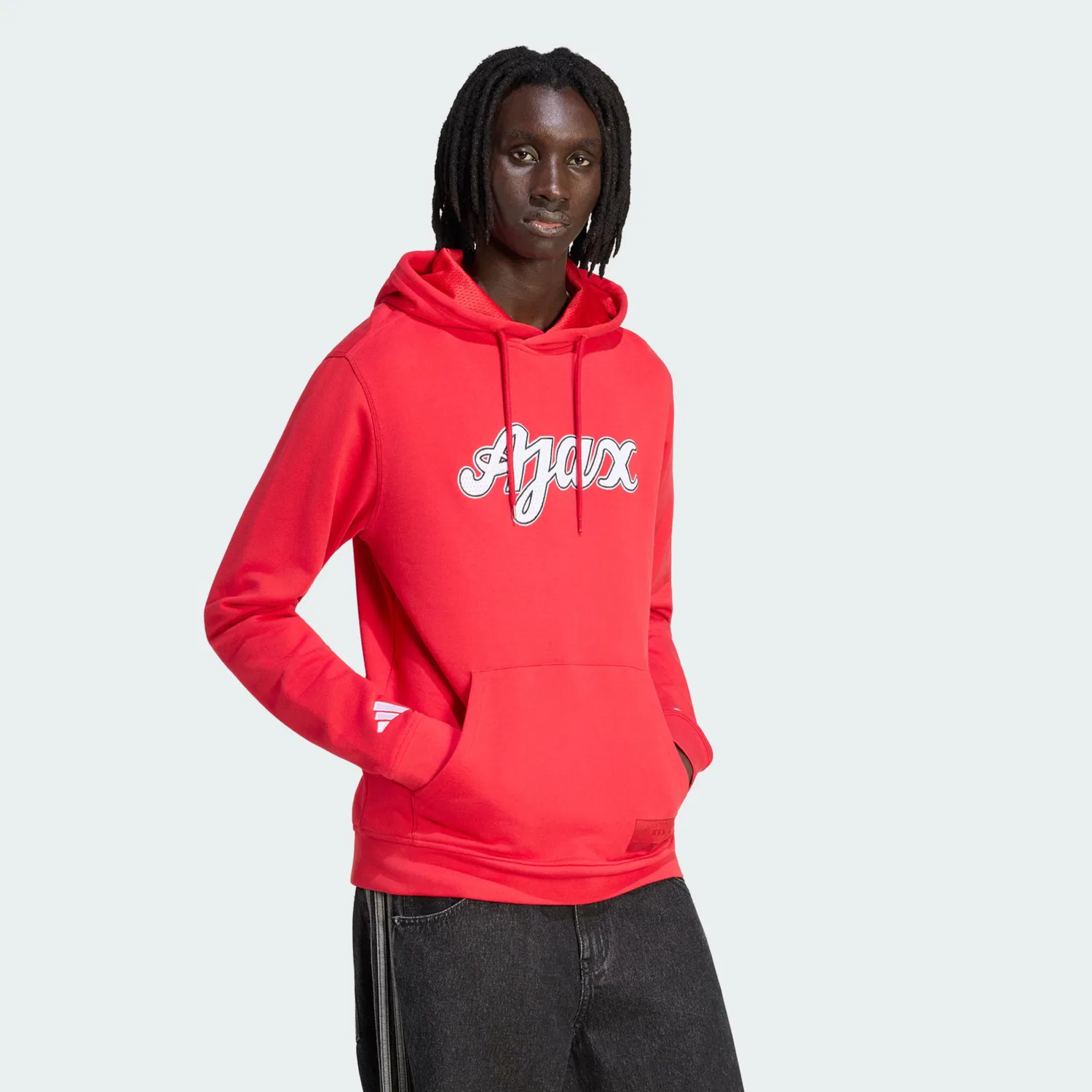 Спортивная толстовка Adidas Performance Ajax Amsterdam US красного цвета — фото 2