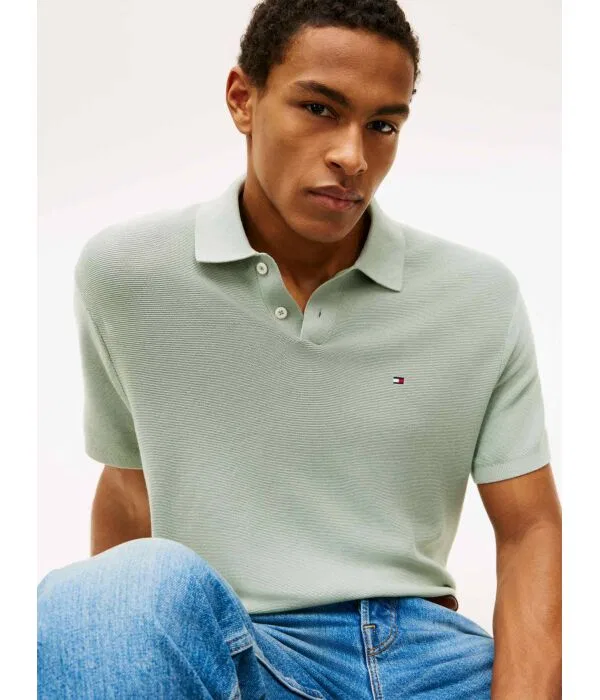 Мужское поло свободного кроя Tommy Hilfiger, Menta — фото 4