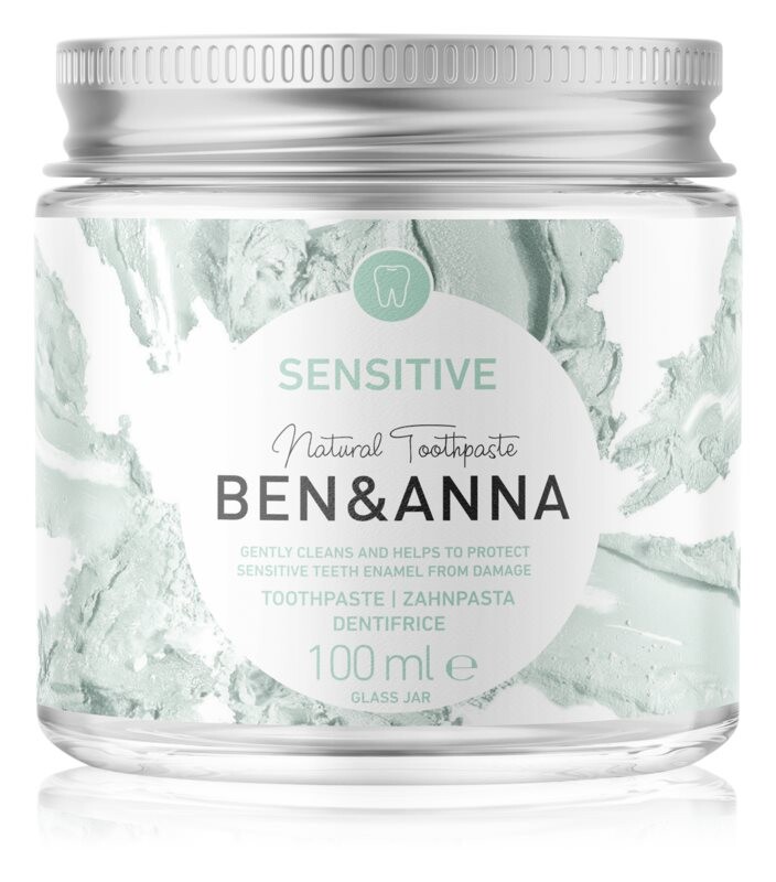 

Зубная паста в стеклянной банке для чувствительных зубов BEN&ANNA Natural Toothpaste Sensitive