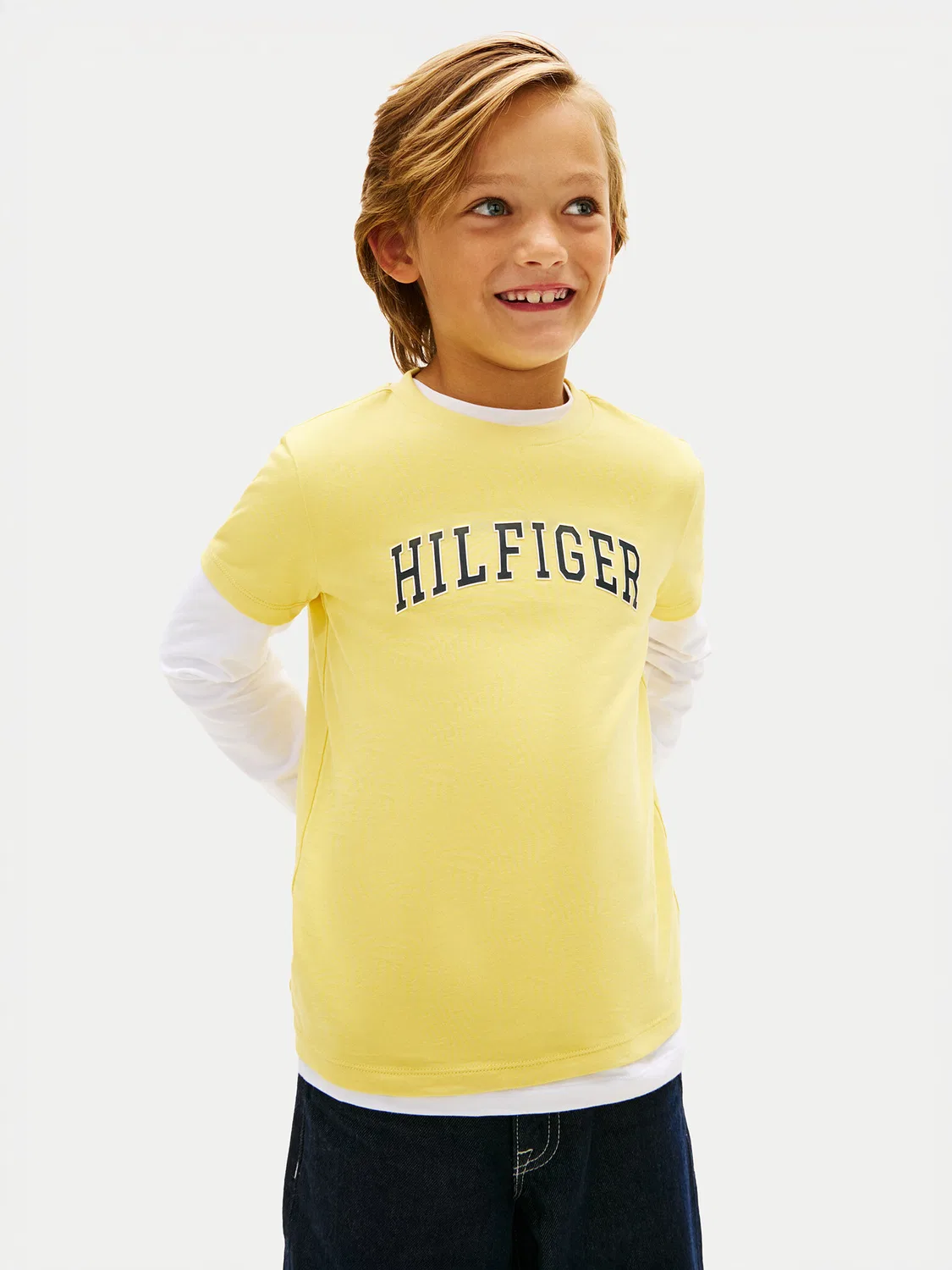 Футболка стандартного кроя для мальчика Tommy Hilfiger, желтый