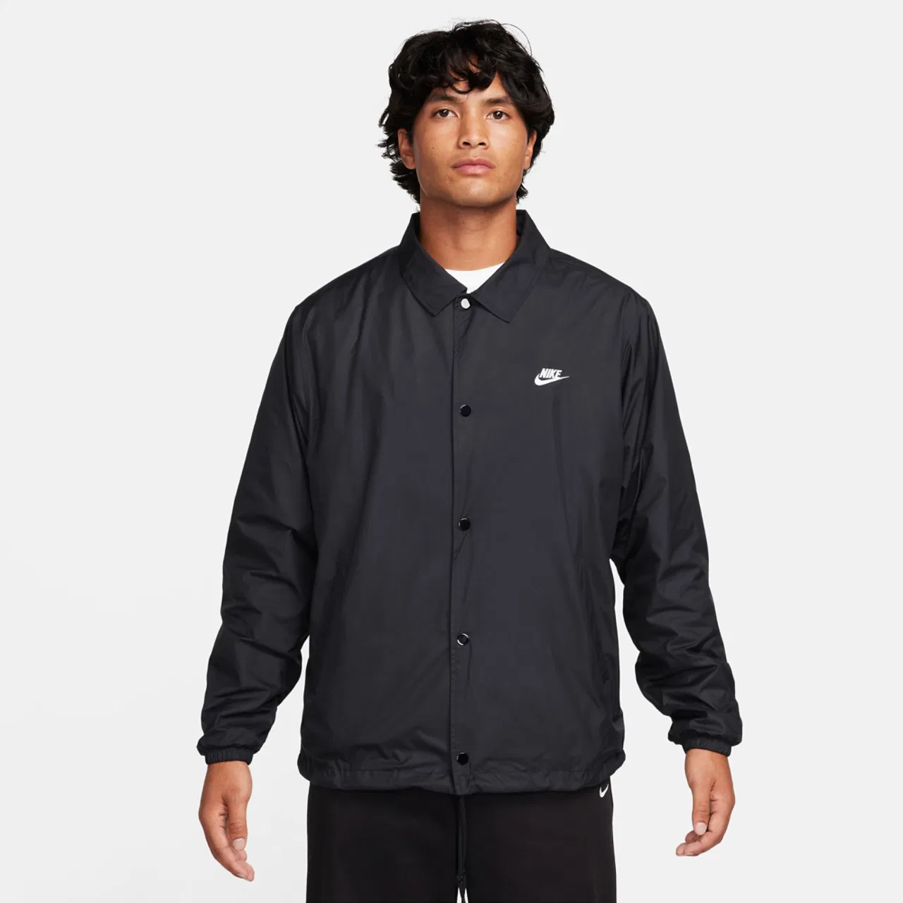 Мужская куртка Club Coaches Nike, черный/белый