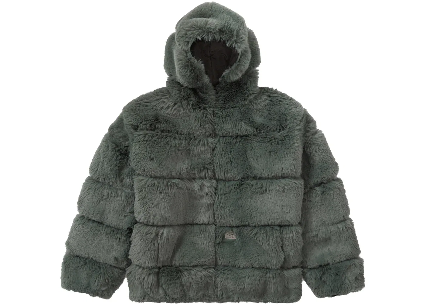 Мужская куртка с капюшоном из искусственного меха WTAPS Supreme, Green