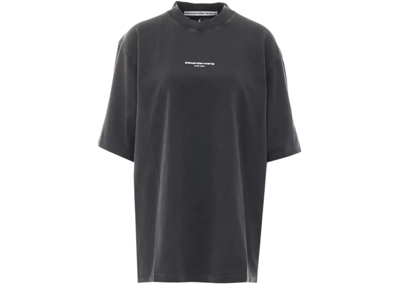 Футболка с принтом Tee Alexander Wang, Washed Black