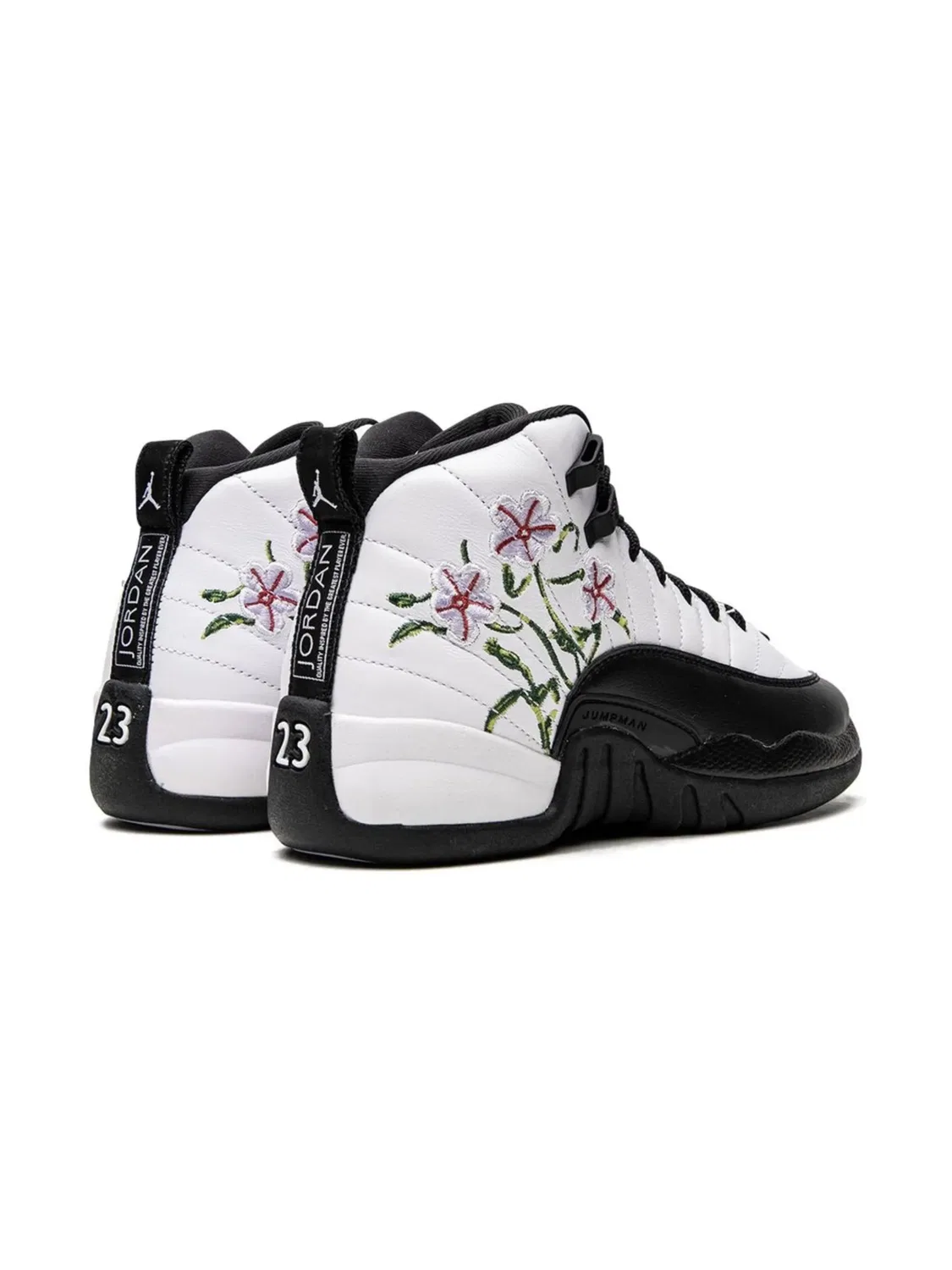 Кроссовки Air Jordan 12 "Floral", белый — фото 3