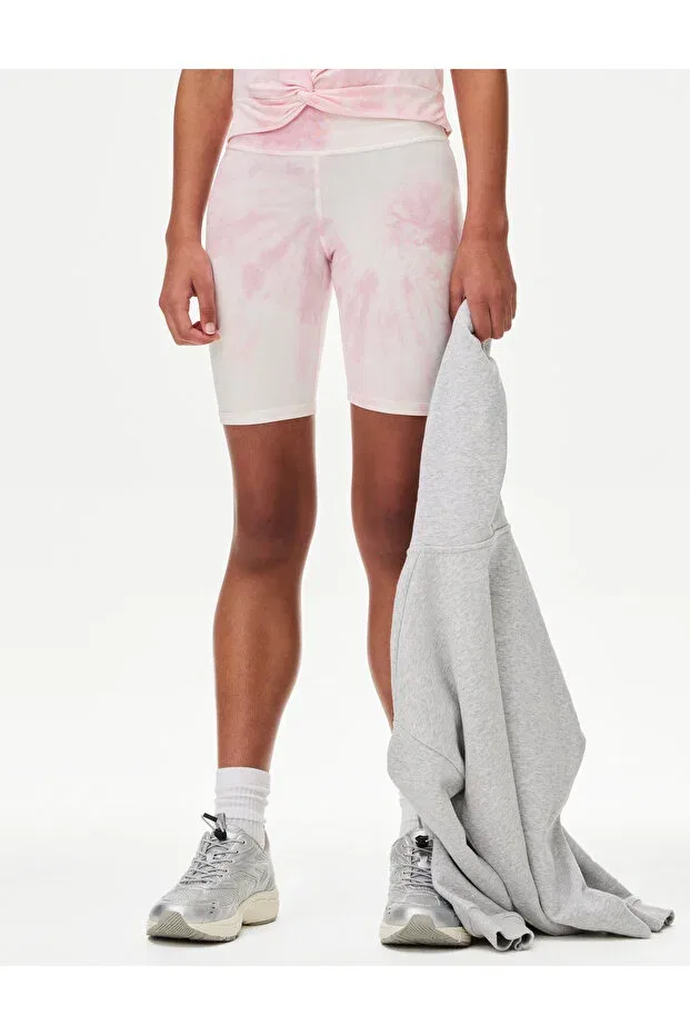 Детские шорты для девочек с принтом омбре Marks & Spencer, Pink — фото 3