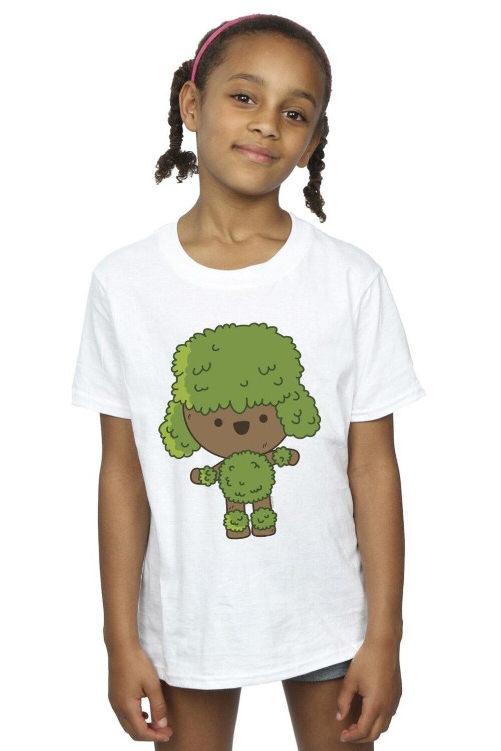 

Хлопковая футболка I Am Groot Chibi Dance Marvel, белый