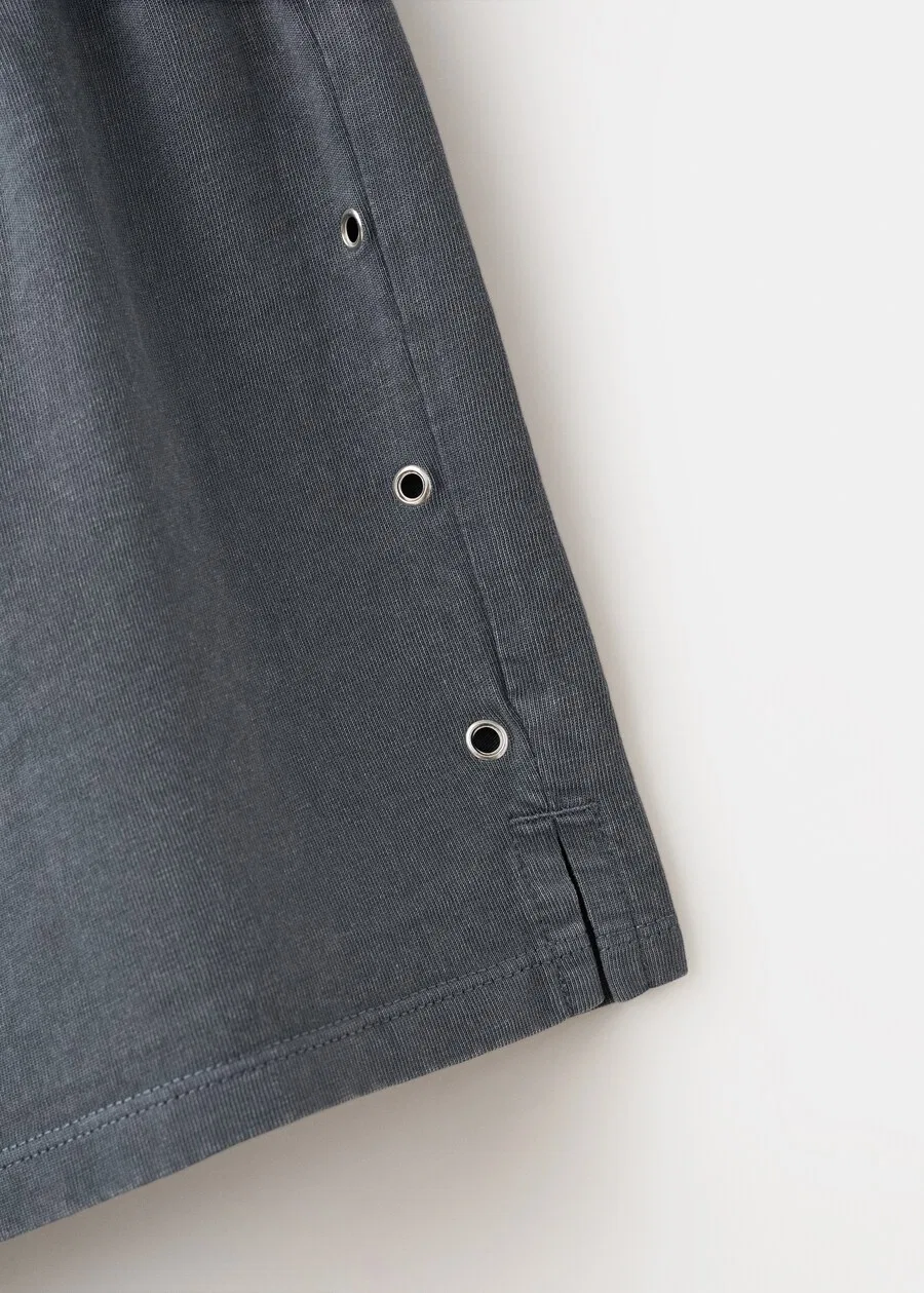 Детские шорты MANGO KIDS Regular Pants 'TACHASET' цвета антрацит — фото 3