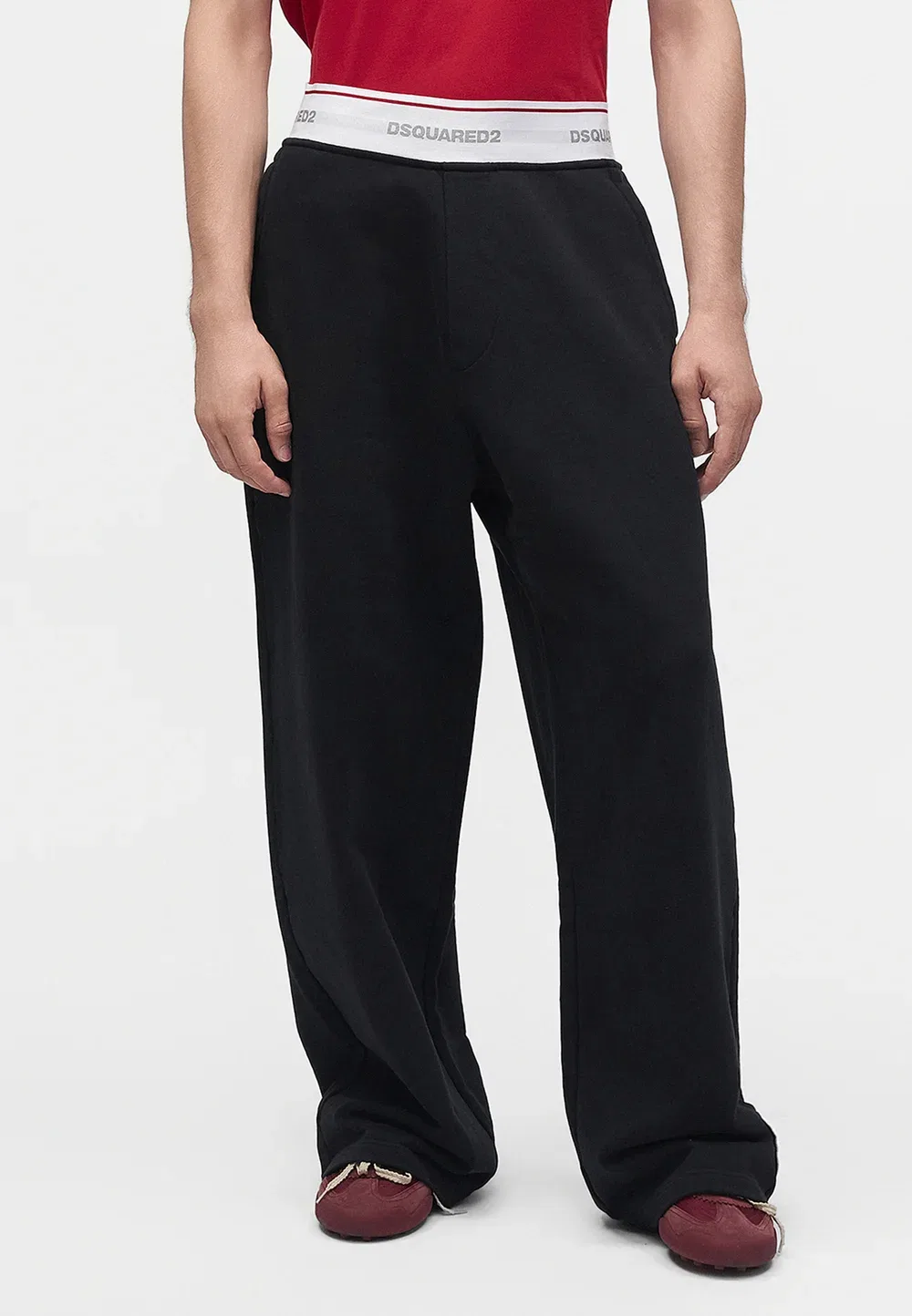 Эластичные штаны - спортивные штаны Dsquared2, Black