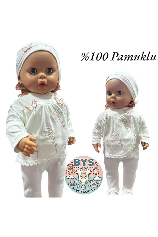 Детский комплект одежды для новорожденных девочек хлопковый Baby Zuhu, White — фото 4