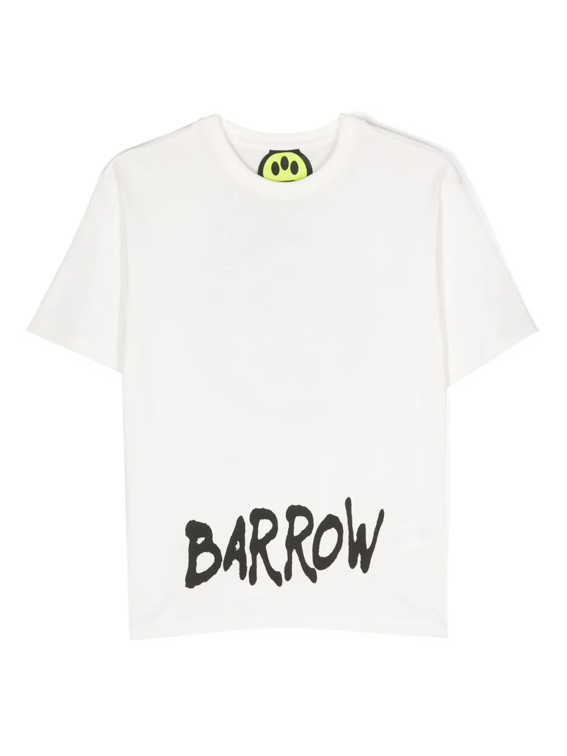 Футболка с логотипом из хлопка BARROW, белый
