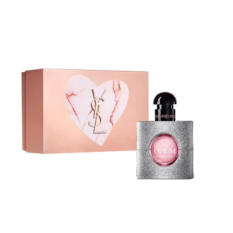 Женский подарочный набор парфюма Black Crow Silver Edition, 90 мл, Yves Saint Laurent, Pink Gold Stone — фото 2