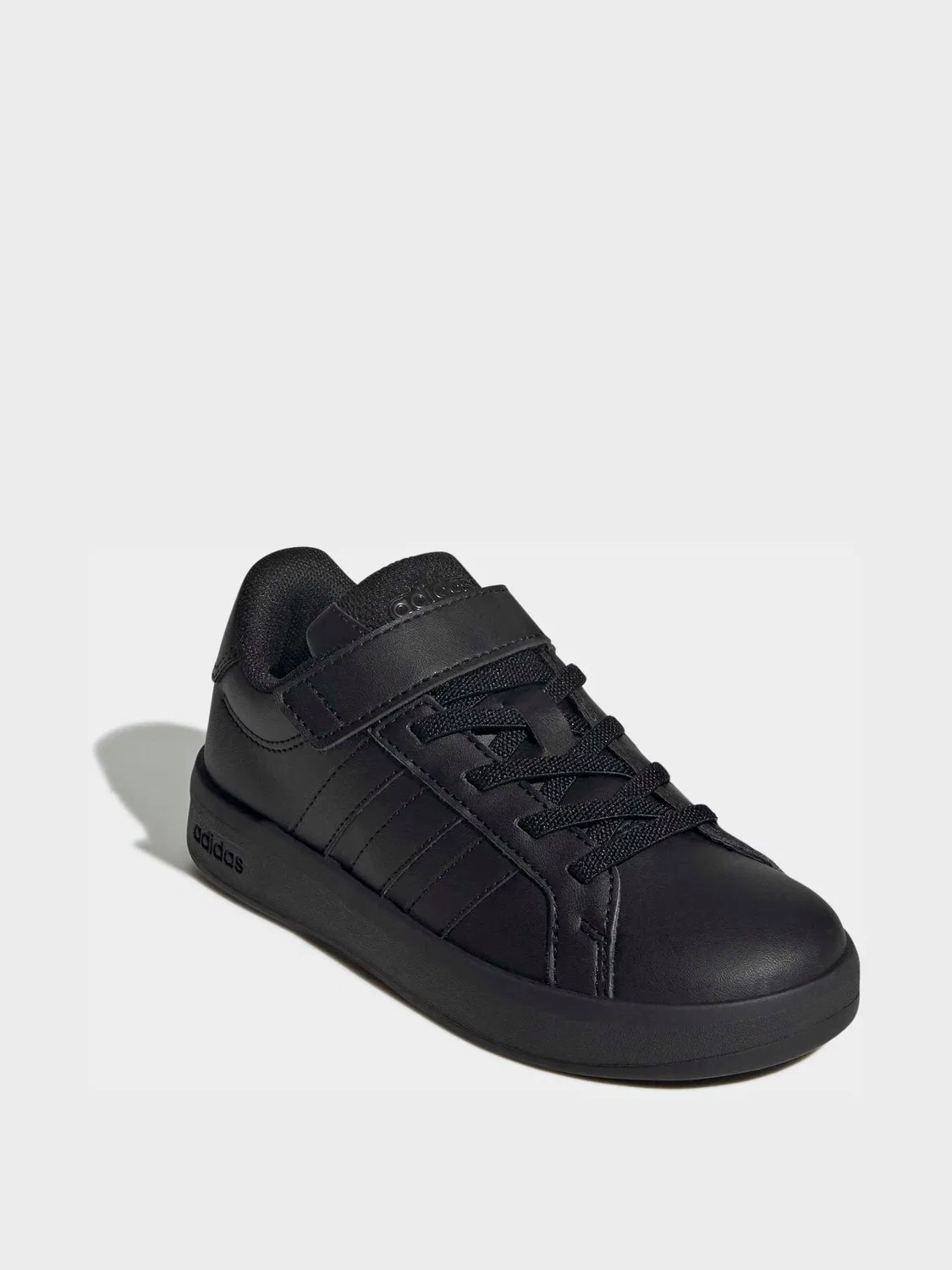 Кроссовки adidas Grand Court 3.0 Elastic Lace, черные — фото 3