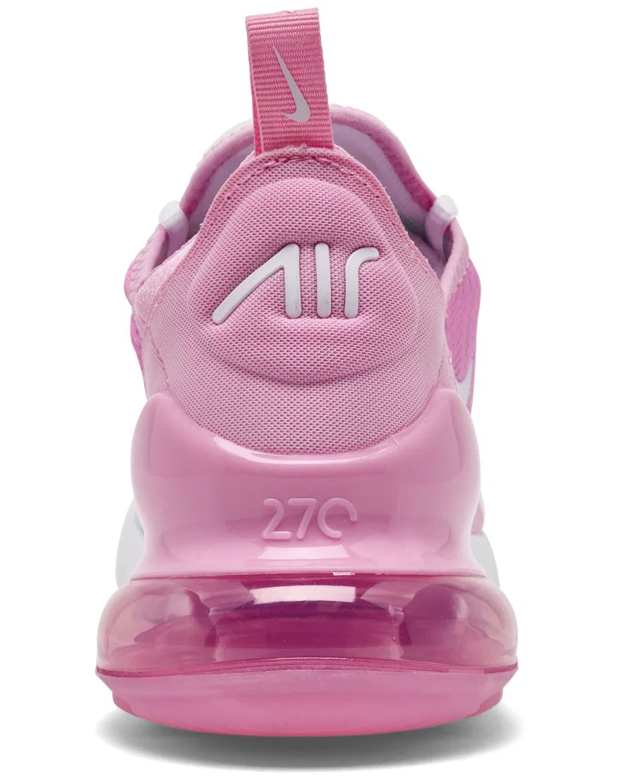 Кроссовки детские Nike Air Max 270 Running, Pink Rise White — фото 4
