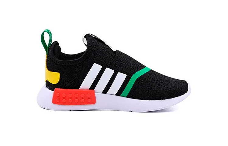 Детские кроссовки для малышей с удобной посадкой Adidas NMD 360 LEGO, Black — фото 3