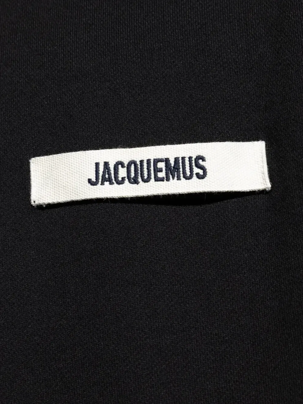 Толстовка с крупнозернистой лентой JACQUEMUS, черный — фото 2