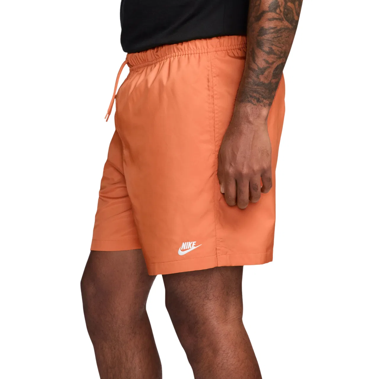 Шорты мужские Club Flow Nike, цвет White/Orange — фото 3