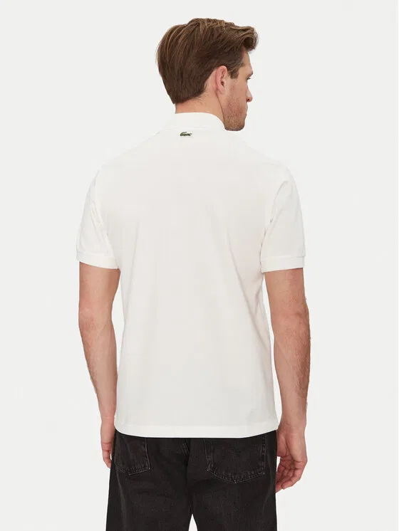 Поло regular fit Lacoste, кремовый — фото 3