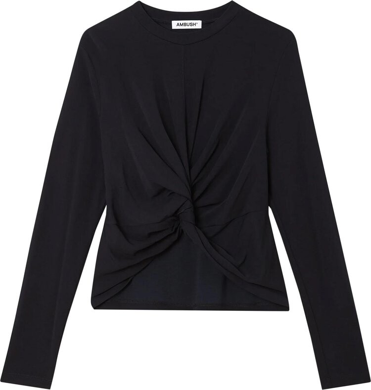 

Футболка Ambush Knot Long-Sleeve T-Shirt 'Black', черный