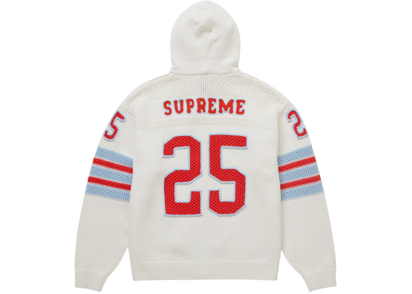 Мужской свитер с капюшоном Supreme Sweater (FW25), White — фото 2