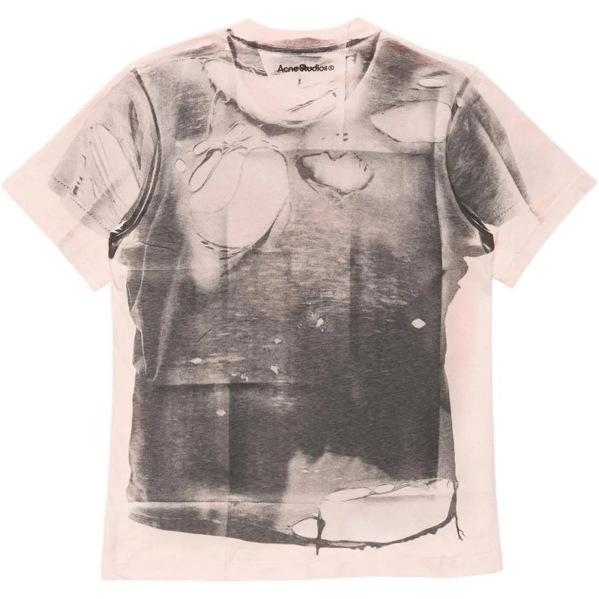 Мужская футболка с круглым вырезом Pink/Gray Acne Studios, Pink/Gray — фото 3