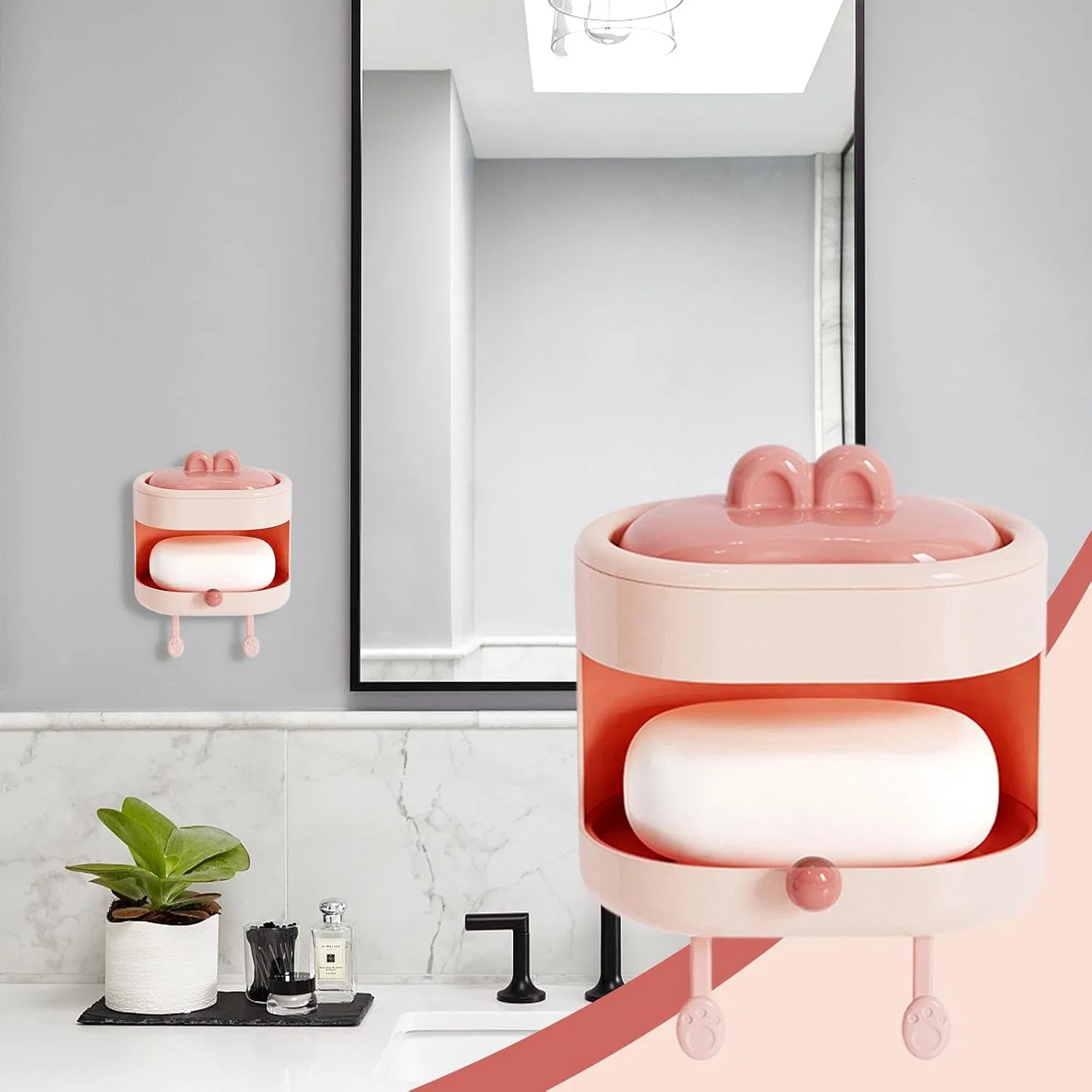 Generisch Двусторонняя щетка для скраба тела, Pink — фото 2