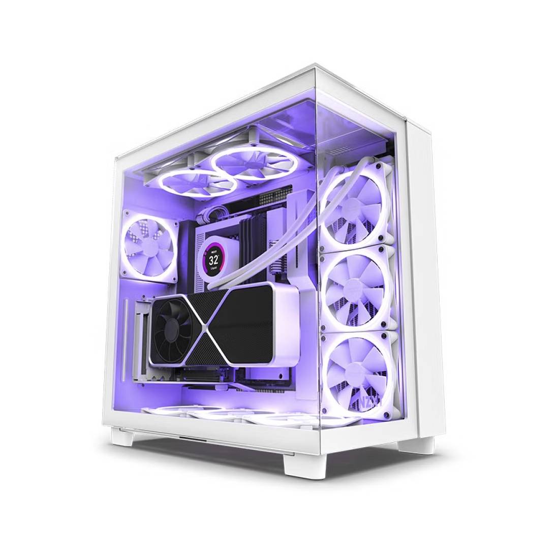 

Корпус NZXT H9 Elite, ATX/Micro-ATX, Mid Tower, белый