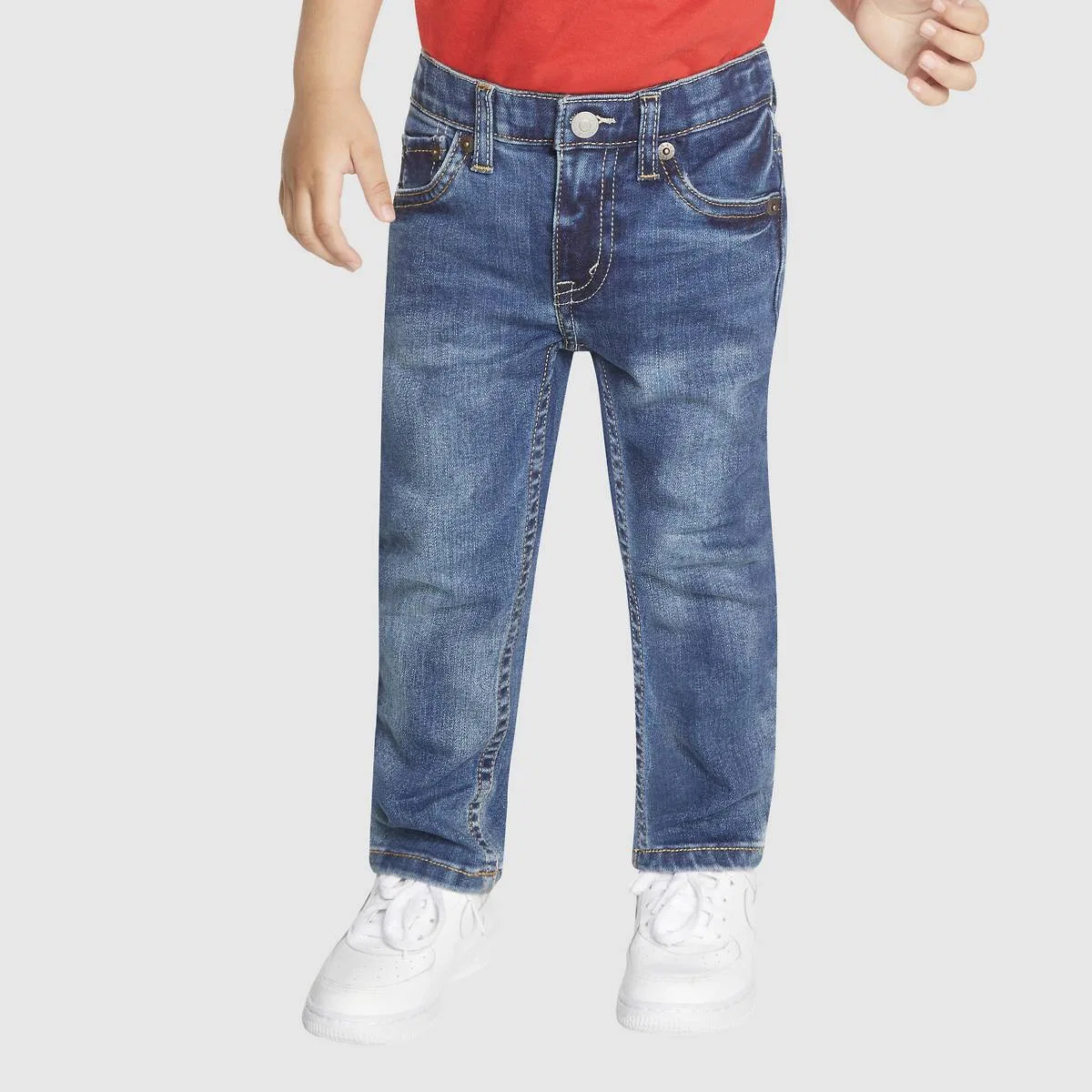 узкие джинсы 510 Eco Performance для мальчиков 2T-4T Levi's, Melbourne - Dark Wash — фото 2