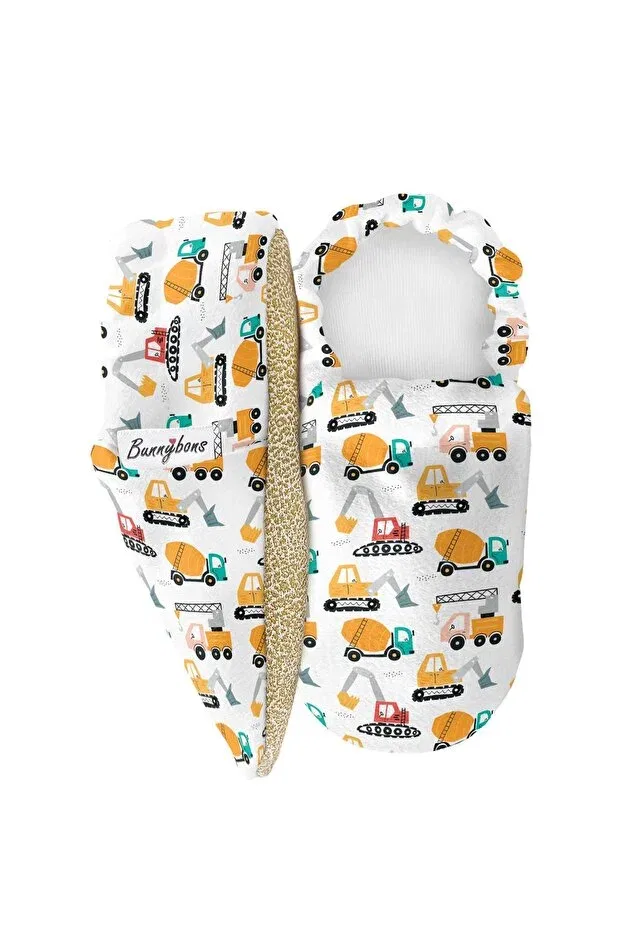 Детские пинетки для новорожденных с нескользящей подошвой Trucks Bunnybons, Truck — фото 2