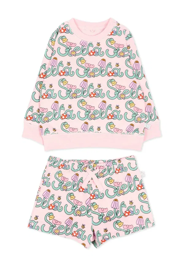 Сет-свитшот и брюки Floral Stella Mccartney Kids, pink, розовый
