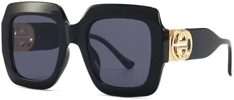 

Солнцезащитные очки в стиле ретро 2027 года, большие квадратные, для женщин, в крупной оправе, для мужчин, винтажные панк-очки, защита от ультрафиолета UV400 MTZJH, C8 Sunglasses