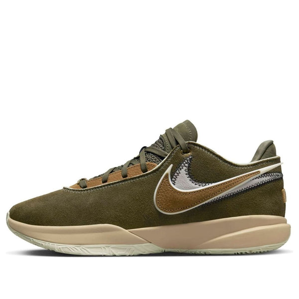 

Кроссовки lebron 20 'olive green' Nike, зеленый