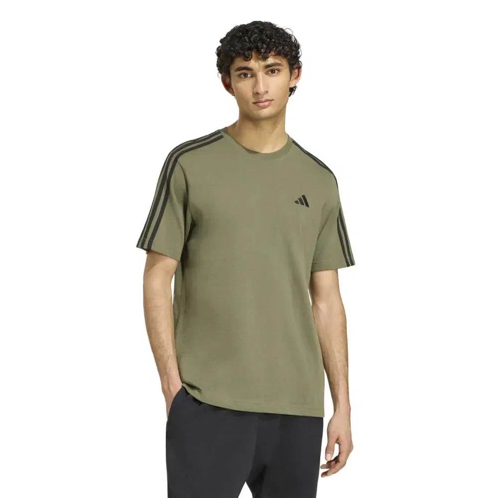 Мужская футболка с коротким рукавом Essentials 3-Stripes Adidas, Green