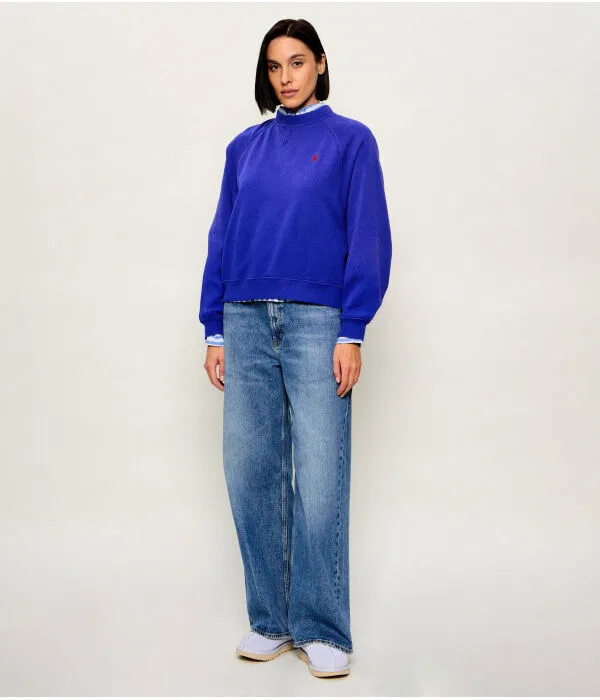 Женская фуфайка свободного кроя Polo Ralph Lauren, Blu Marino — фото 2
