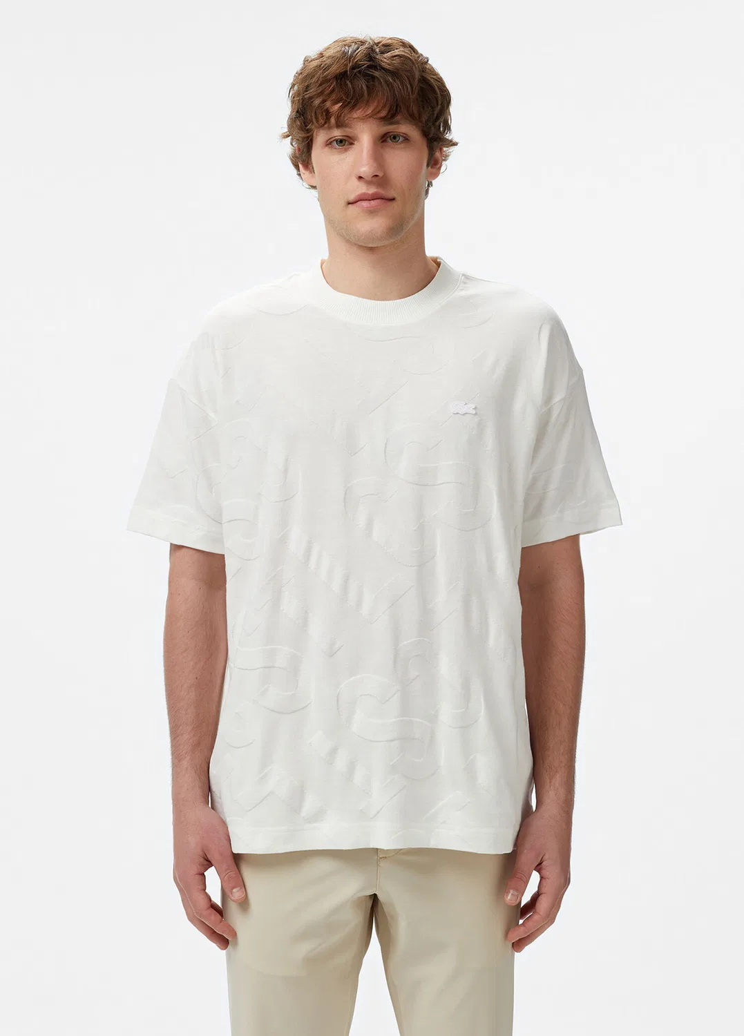 Футболка Lacoste, классическая, белый
