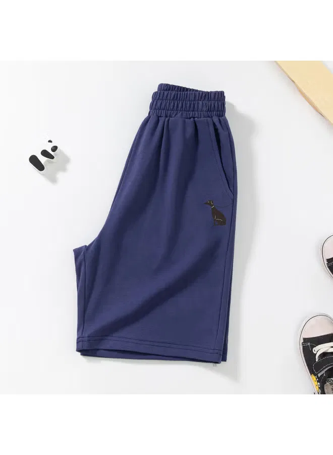 Шорты с принтом щенка для мальчиков Jeanswest, королевский синий — фото 2
