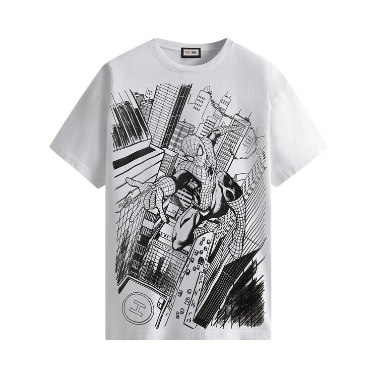 

Футболка Kith For Spider-Man Doctor Octopus Vintage Tee 'White', белый