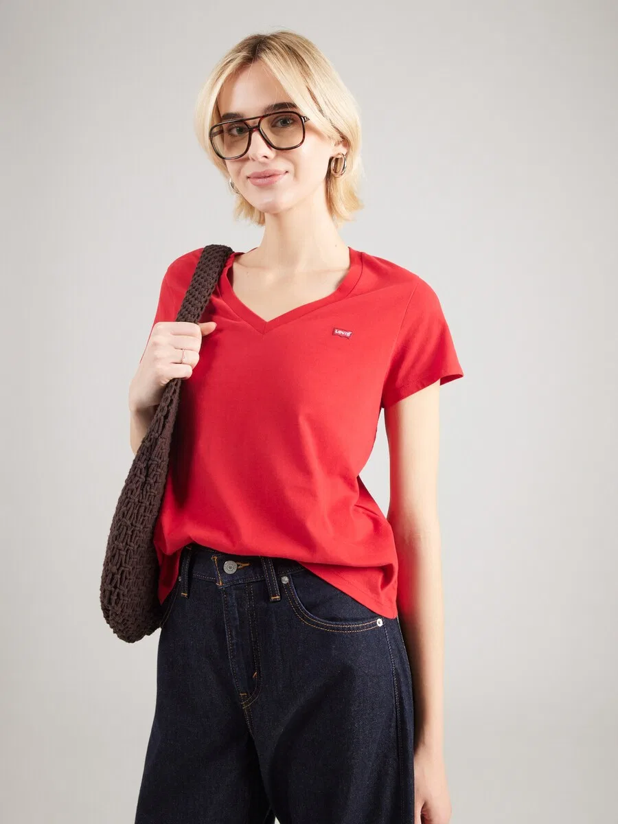 Футболка LEVI'S красного цвета — фото 3