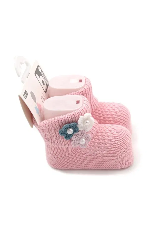 Детские носки для девочек с цветочным принцем Bibaby, Pink — фото 2