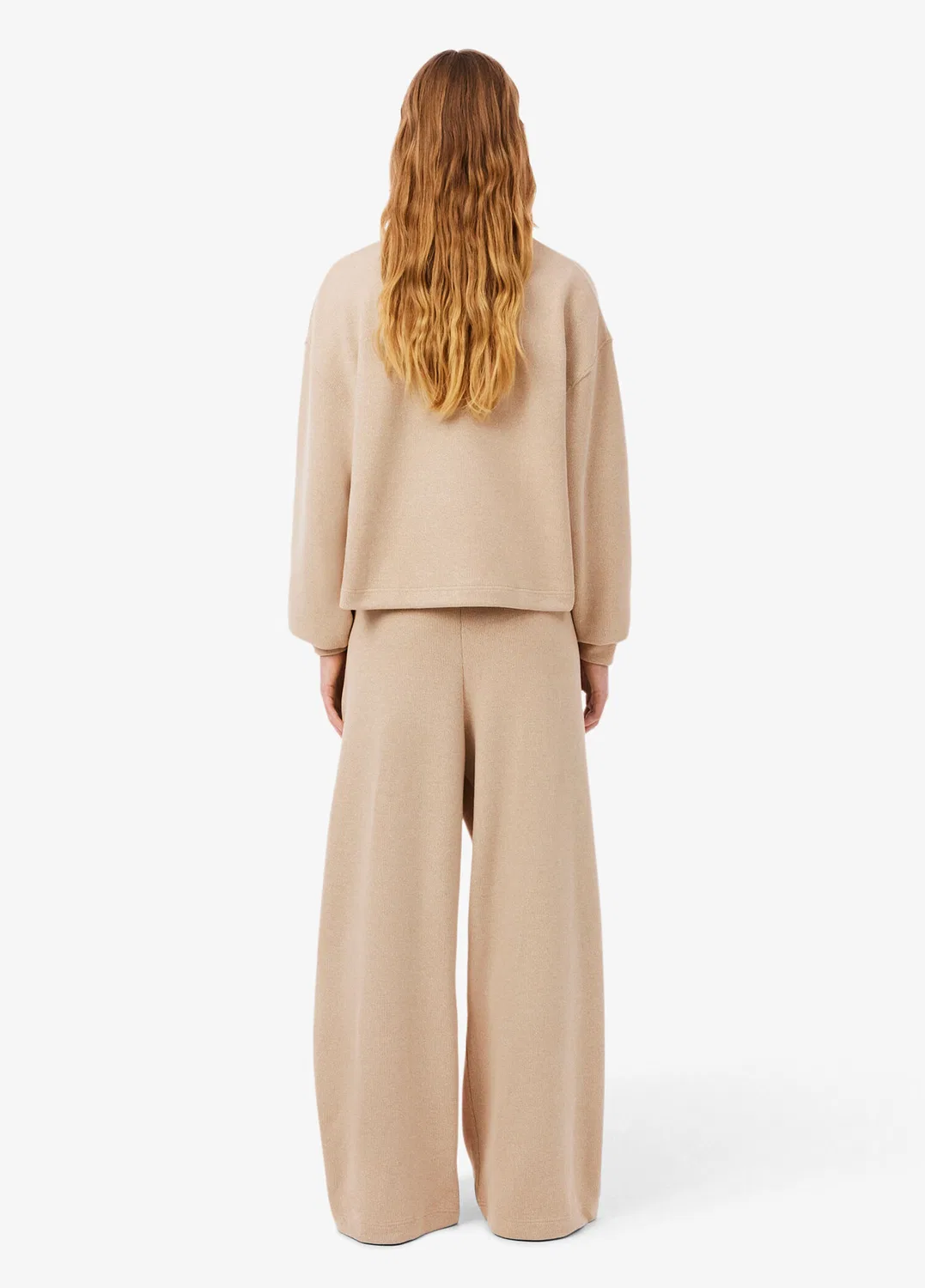 Штаны спортивные Lacoste Oversize Fit Bej-4KI, бежевые — фото 4