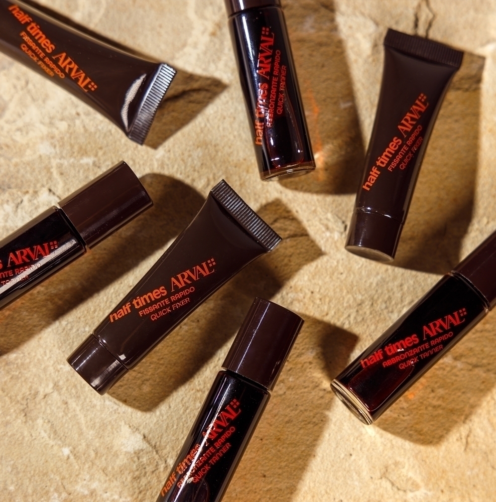 Набор из флакона и тюбика для быстрого загара Half times fast tanning, солнцезащитное масло для ускорения загара Arval — фото 2
