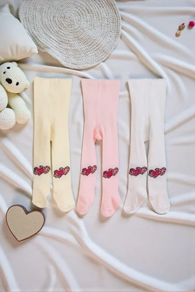 Детские колготки для девочек с принтом 3 шт Amélio Kids, Multicolor