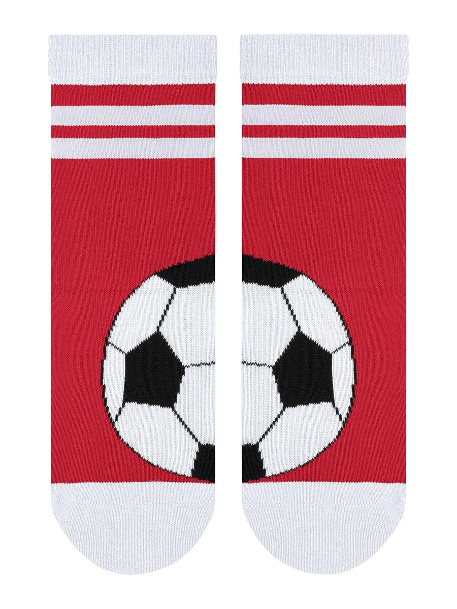 Носки FALKE 'Active Soccer' карминно-красного цвета — фото 2